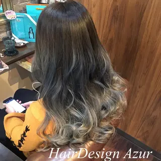 ロング カラー HairDesign Azurのヘアスタイル