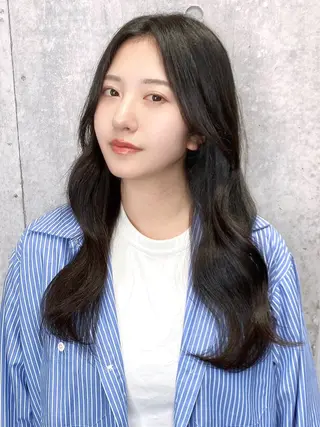 ロング 韓国/ワンホンヘア 髪質改善/MaCoのヘアスタイル