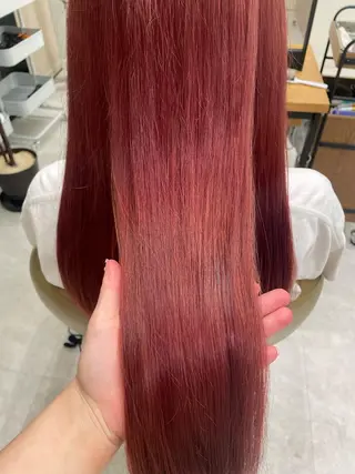 ロング カラー ボブ/インナーカラー /眉毛/Miyuのヘアスタイル