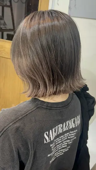 ショート 🌈扱いやすいボブ× ブリーチ🌈TAMEのヘアスタイル