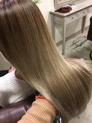 ロング カラー 🩷🍭中津・梅田 エリア🍬💜のヘアスタイル