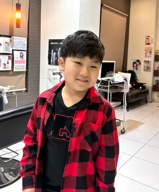 メンズ キッズ 小野 友暉のヘアスタイル