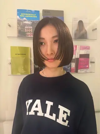 カラー 今泉/KAI🦓艶髪 ボブ/ミニボブのヘアスタイル