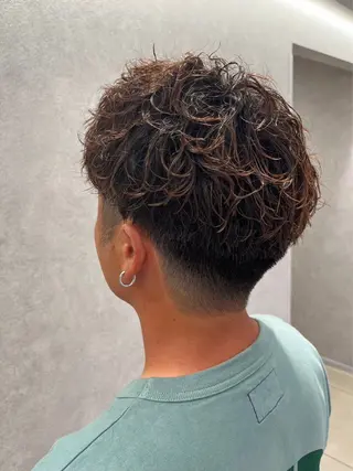 パーマ メンズ 【持ちが良い!メンズ パーマ】田中颯汰のヘアスタイル