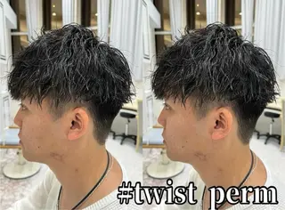ショート パーマ 飯田美弥/メンズ /メンズパーマのヘアスタイル