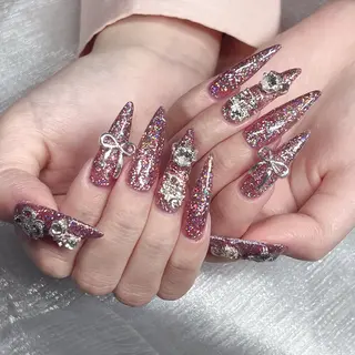 ネイル 長いだし/スカルプ/ パラシェルN.oneのネイルデザイン