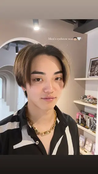 メンズ アイブロウ momoe💞 銀座アイリストの眉毛・アイブロウイメージ