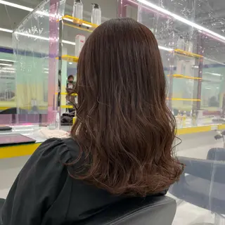 ミディアム カラー ヘアアレンジ ☁️縮毛矯正✖️ 透明感☁️りくのヘアスタイル