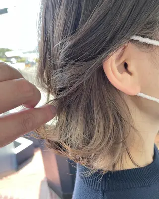 ミディアム カラー 大嶋 宏隆のヘアスタイル