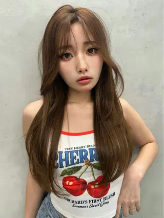 ロング カラー RYOSUKE ハイトーンのヘアスタイル