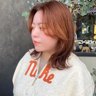 ミディアム カラー 比嘉 陽のヘアスタイル