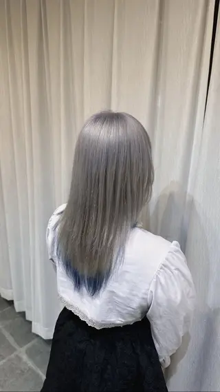 セミロング カラー ヘアアレンジ cecil hair 難波店所属・髪質改善透明感カラー /SHOGO☀️のヘアスタイル