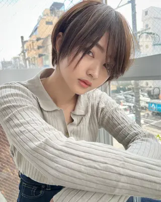 ショート カラー テトネ タカシのヘアスタイル