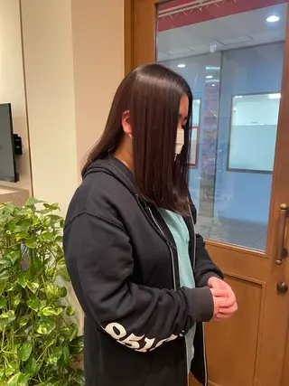 セミロング カラー 髪質改善/Bloss om🌷高橋沙衣のヘアスタイル