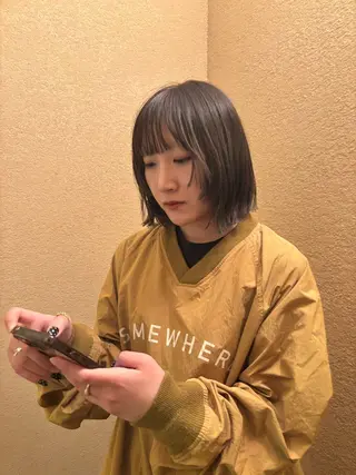 ミディアム Nu:v所属・moe/ 透明感カラー/恵比寿のヘアスタイル