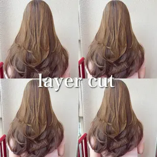 ロング カラー SALOWIN 新宿三丁目EAST所属・韓国レイヤー🇰🇷 layercut✂️のヘアスタイル
