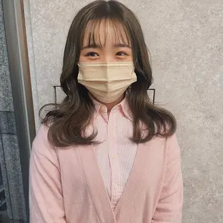 ミディアム カラー 高橋 みく/ minim 暖色のヘアスタイル