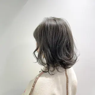 ミディアム カラー I'S.横浜所属・赤み消しカラー 🍀JUNKIのヘアスタイル
