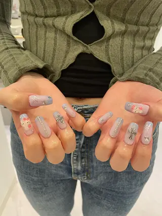 ネイル 束感まつ毛/ネイル/ LED♥KIRARAのマツエク・マツパデザイン