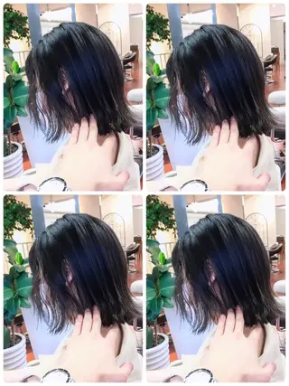 ミディアム カラー ヨシダ トオルのヘアスタイル