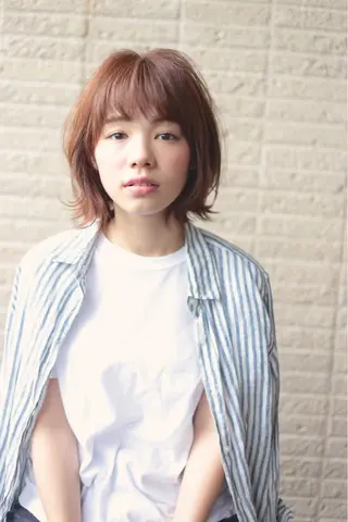 ミディアム 松島 涼花のヘアスタイル