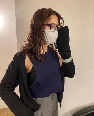 ロング カラー パーマ 原宿/ケパーマ 🧺ユウマのヘアスタイル