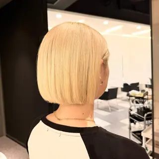 ショート カラー 巻ける縮毛矯正/艶 カラーchika🩵のヘアスタイル