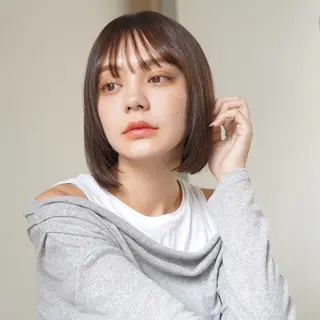 セミロング カラー パーマ ヘアアレンジ 髪質改善ストレート✨ パーマヘア✨YUKIのヘアスタイル