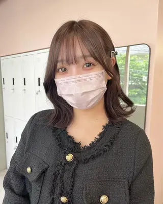 ミディアム カラー roka所属・ayaka♡ 柔らかカラーのヘアスタイル