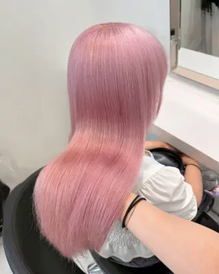 ロング カラー ハイトーンカラー💞 くるみ🎀のヘアスタイル