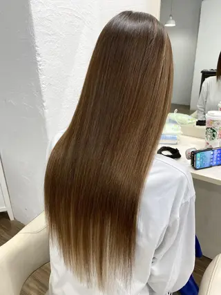 ロング カラー GLOSS 心斎橋 山上のヘアスタイル