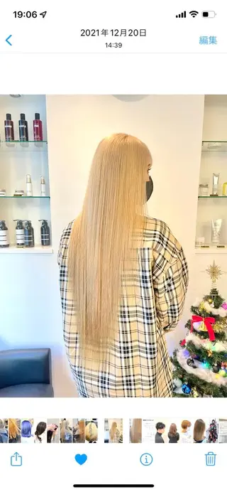 ロング カラー GO TODAY シェアサロン 原宿Verno店所属・髪質改善/ブリーチ/ ボブ特化/よしきのヘアスタイル