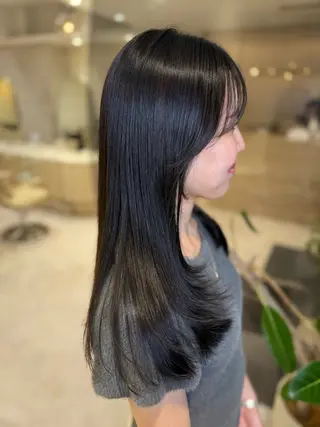 ロング 地毛風縮毛矯正/ コウノリナのヘアスタイル