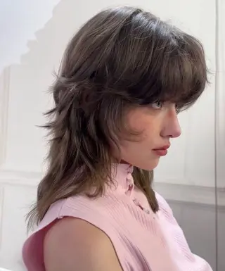 ロング パーマ YOKO/パーマ レイヤーカットのヘアスタイル