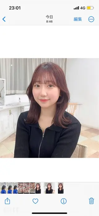 ミディアム カラー Lufeli所属・🫧いとうりお🫧 ショート/レイヤーのヘアスタイル