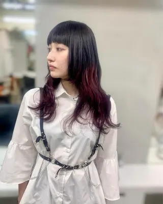 ミディアム カラー ヘアアレンジ 個性爆弾💣 ダブルカラー/ゆかのヘアスタイル