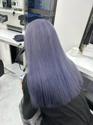 ロング カラー ダブルカラー 韓国ヘアKYONのヘアスタイル