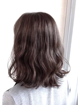 ミディアム カラー エイジングケア特化 美容師✂️山崎竜二のヘアスタイル