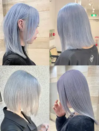 カラー Via 京都烏丸所属・ハイトーン/髪質改善 /レイヤー/りなのヘアスタイル