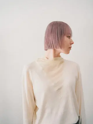 ショート カラー ハイトーンカラー RYUのヘアスタイル