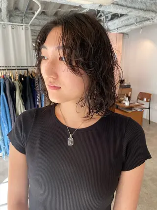 ショート カラー パーマ Hayashi Shioriのヘアスタイル