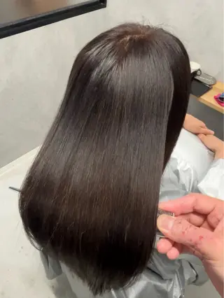 ミディアム 透明感カラー特化/ 顔まわり特化/辻部のヘアスタイル