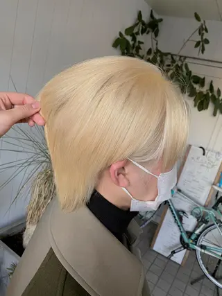 ショート カラー メンズ sio.nail&eyebrow salon shimokitazawa2号店所属・nailist mana𖤐´-のネイルデザイン