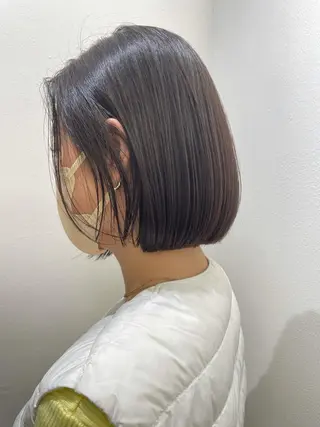 ミディアム カラー ボブ美容師 /馬場 翼のヘアスタイル
