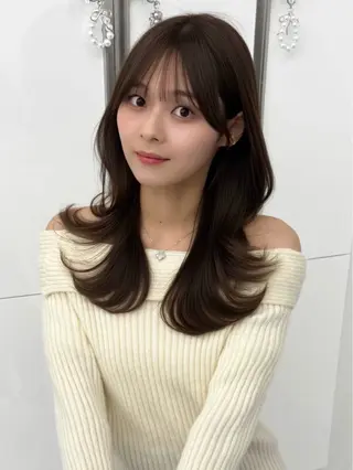 ミディアム カラー ヘアアレンジ 顔周り&ミディアム 特化/池袋/kokiのヘアスタイル