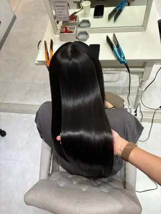 ロング カラー 巻ける縮毛矯正 Sachi🐰のヘアスタイル