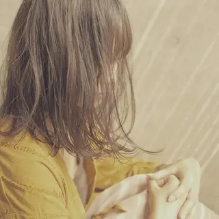 ミディアム 小田川 竜也のヘアスタイル