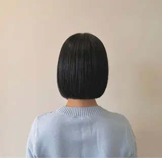ショート 切りっぱなしボブ 👩🏼ミニボブのヘアスタイル