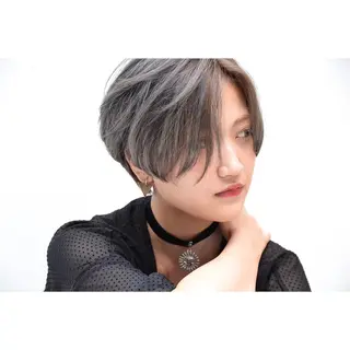 ショート ミディアム カラー 江上拓郎/ショート /酸性ストレートのヘアスタイル