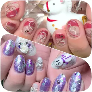 ネイル 占いができるネイルサロン「ネイルベル」所属・さいとう りなのネイルデザイン